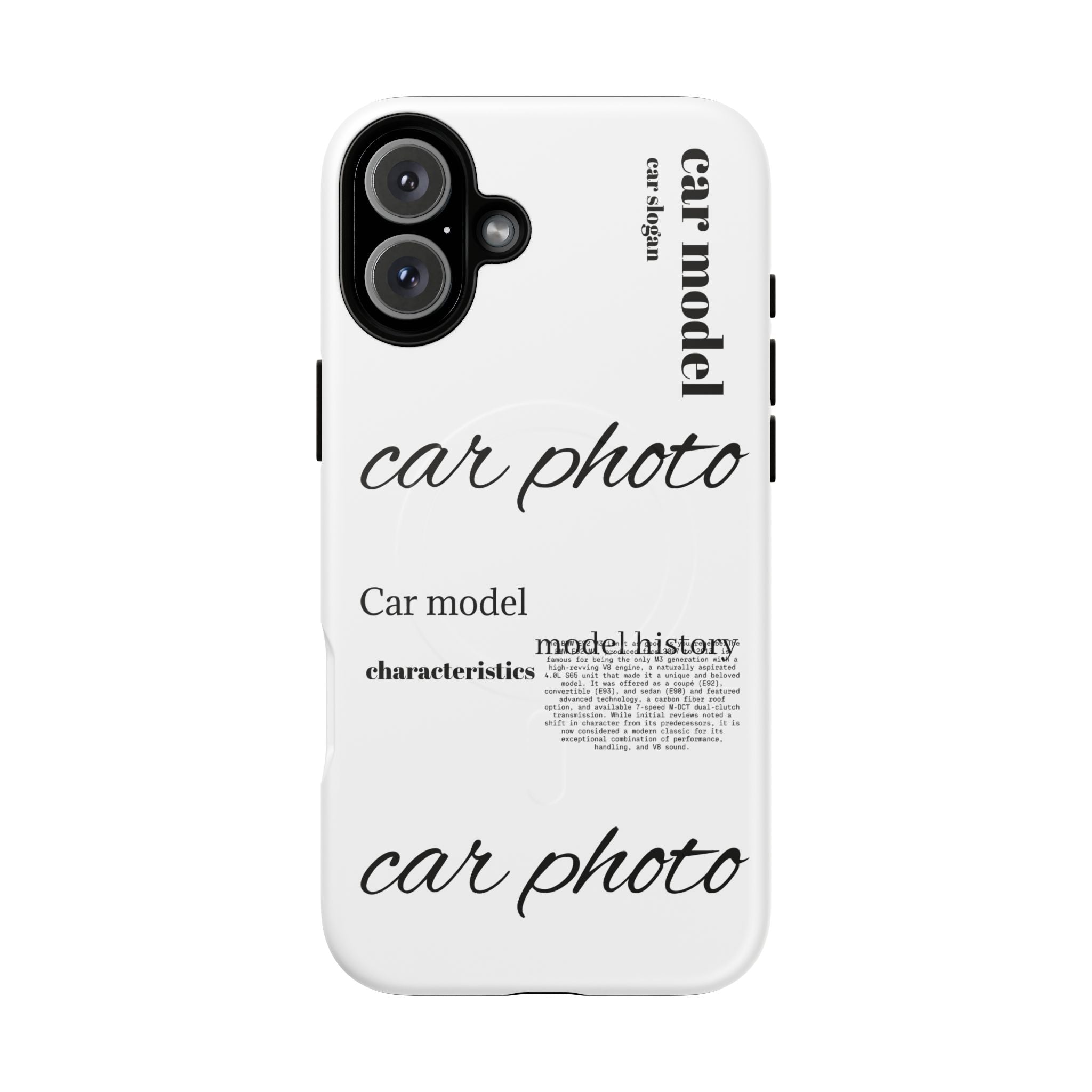 Custom car phone case