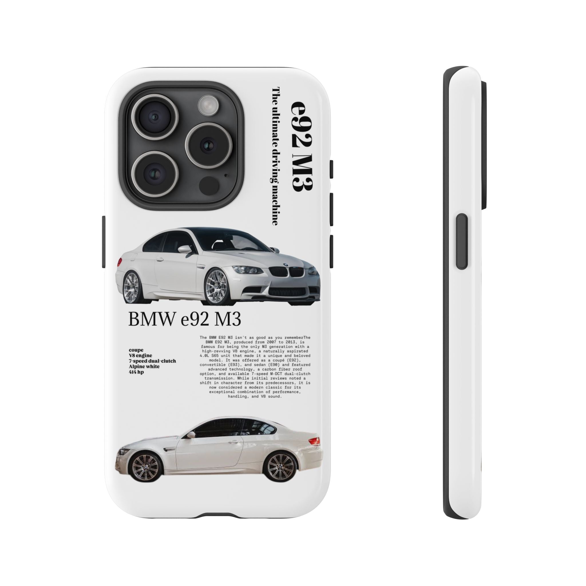 BMW e92 M3 phone case