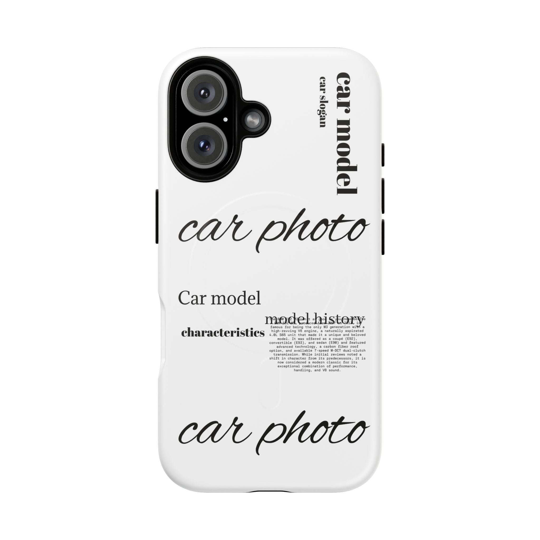 Custom car phone case