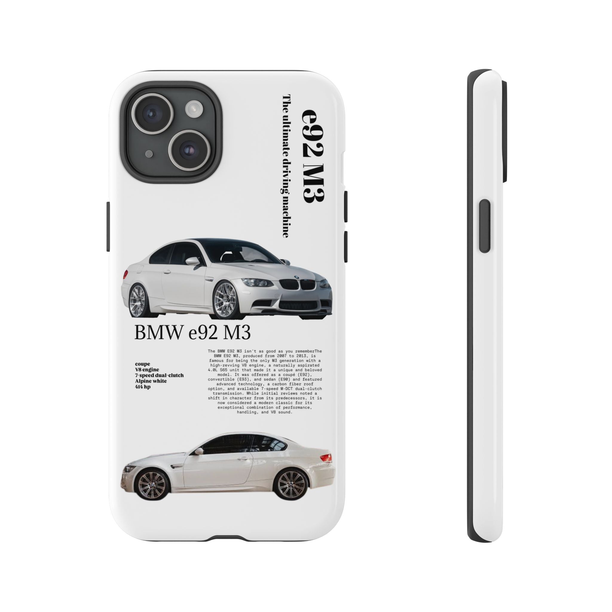 BMW e92 M3 phone case