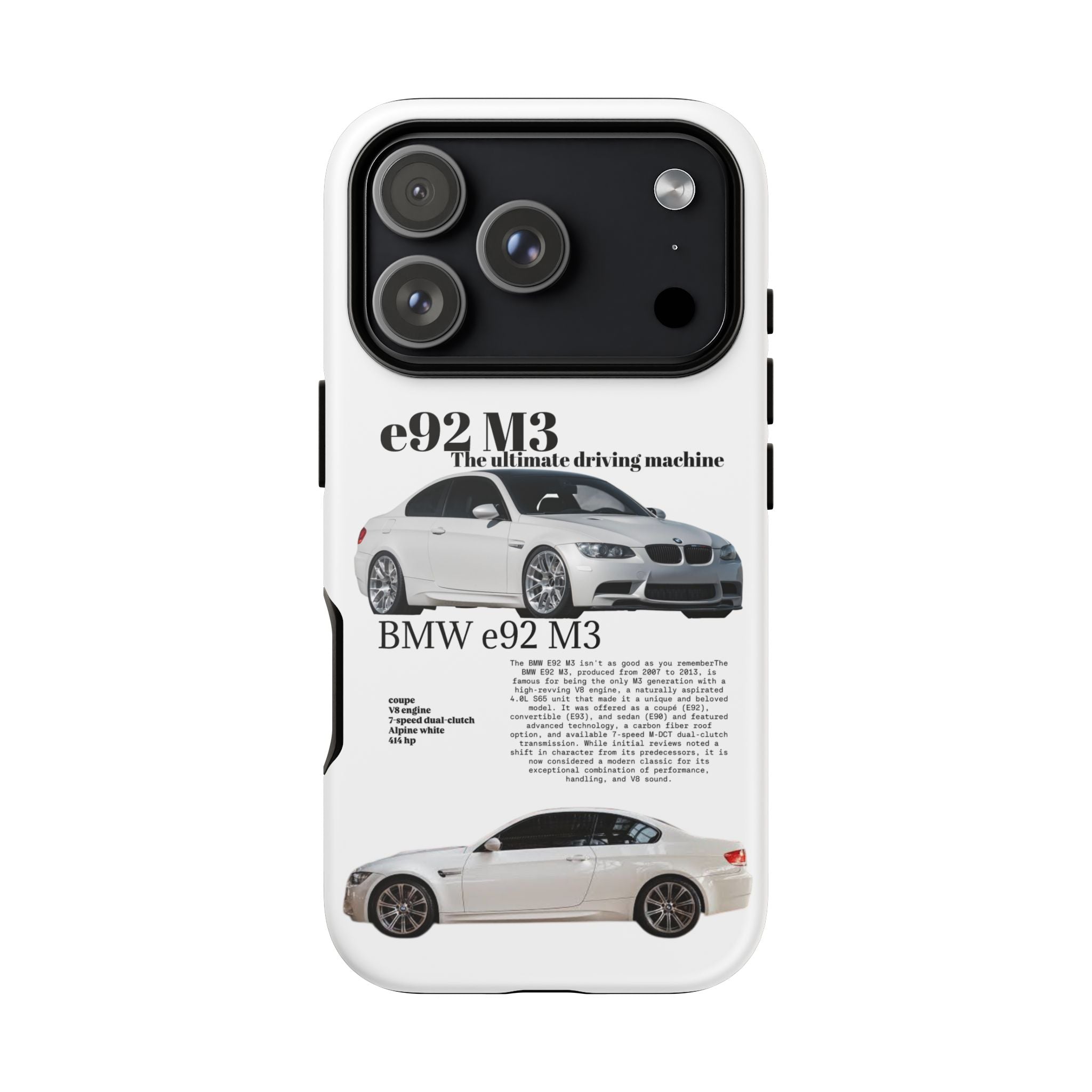 BMW e92 M3 phone case