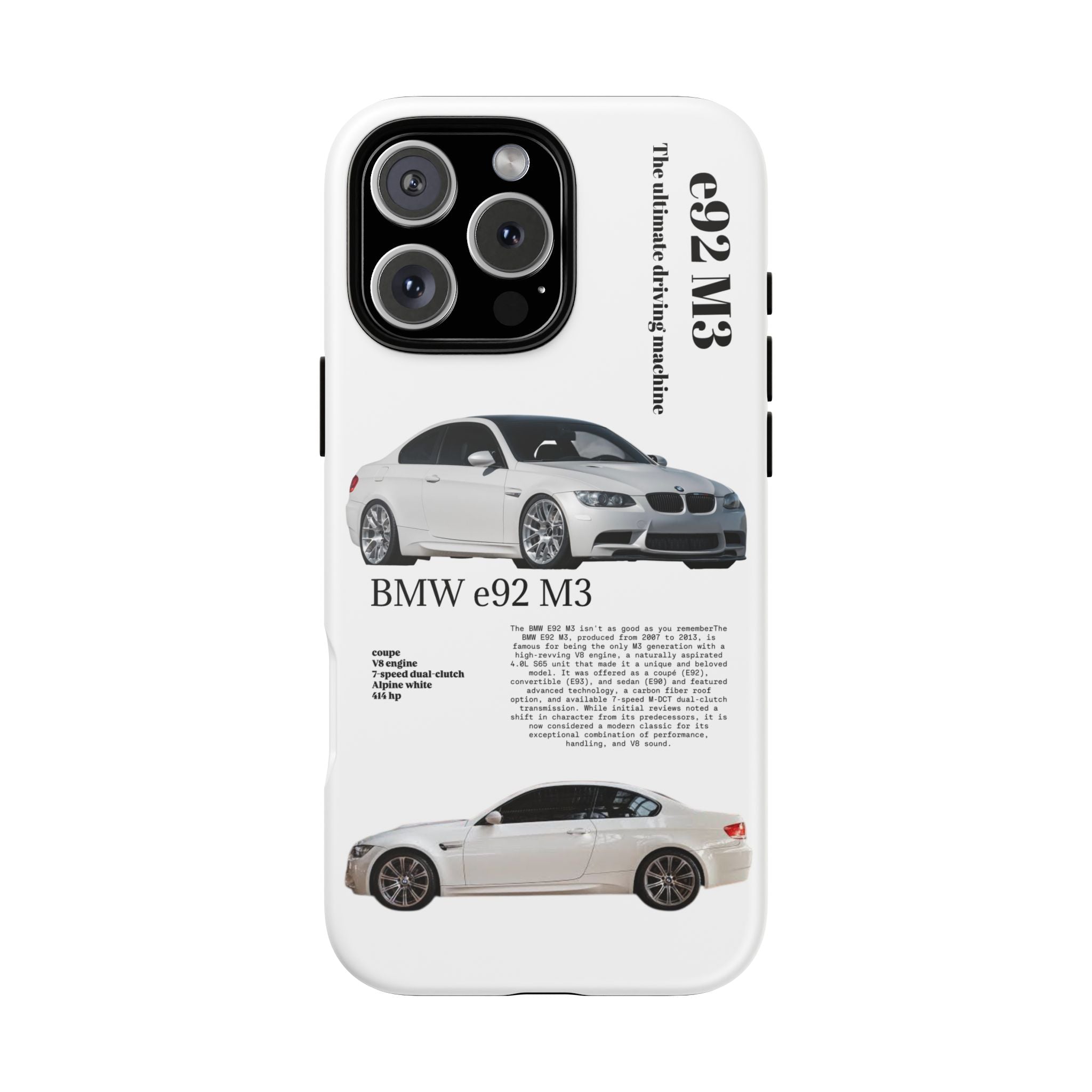 BMW e92 M3 phone case