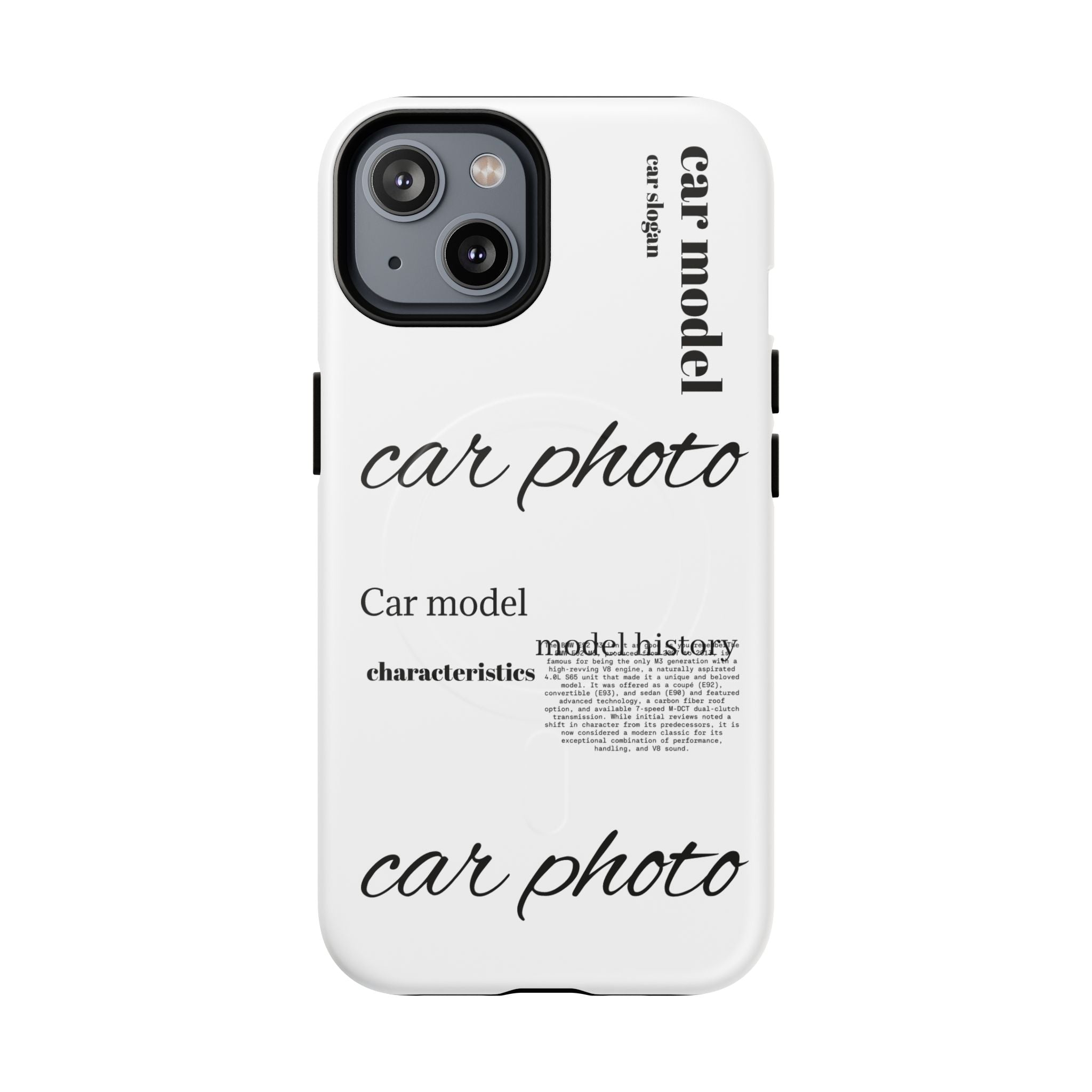 Custom car phone case