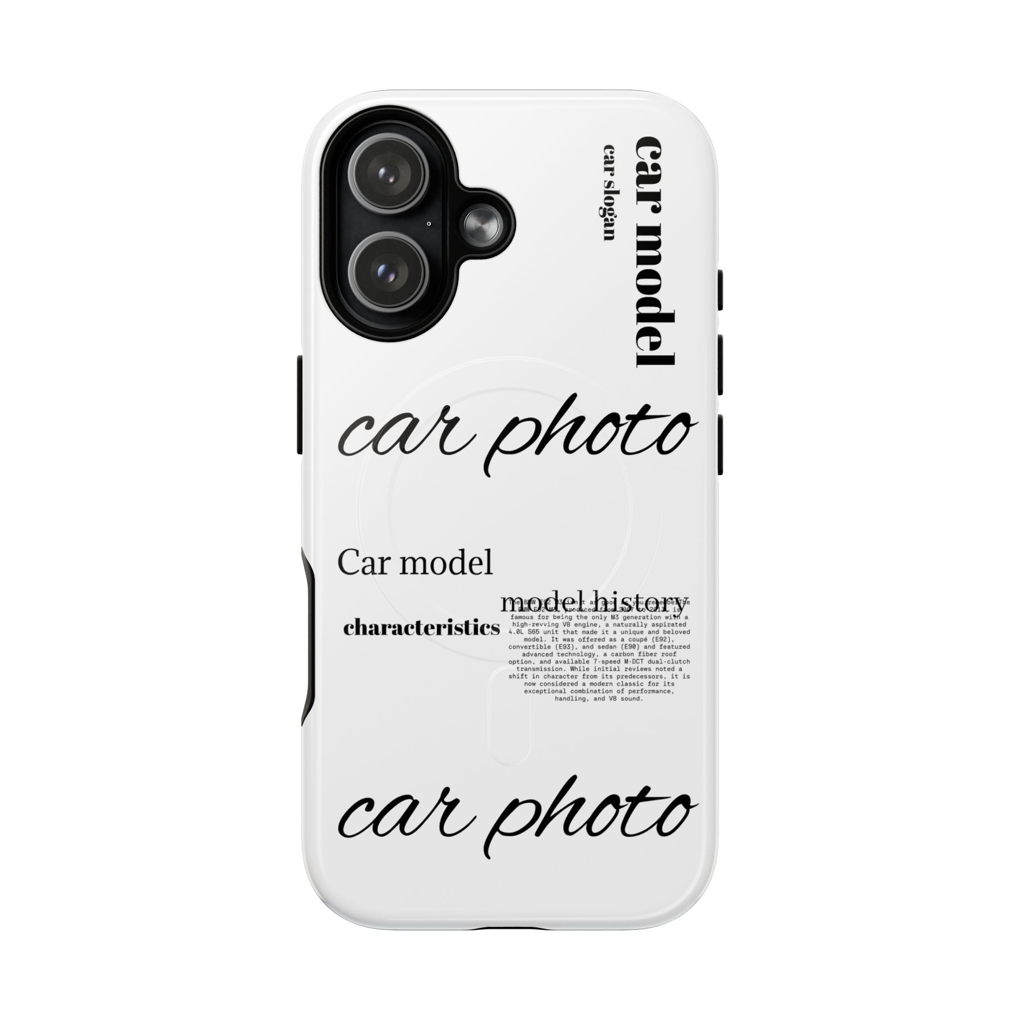 Custom car phone case
