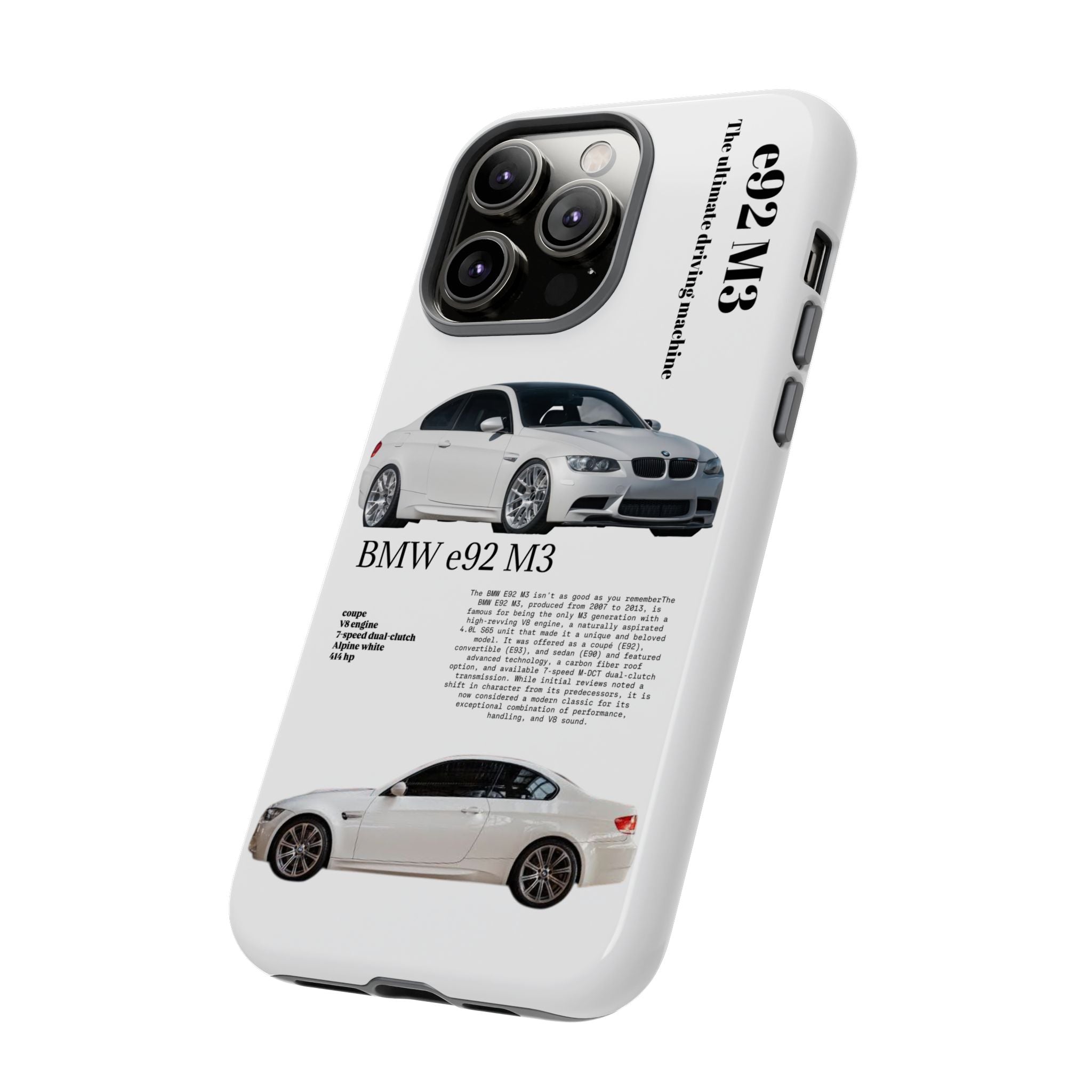 BMW e92 M3 phone case