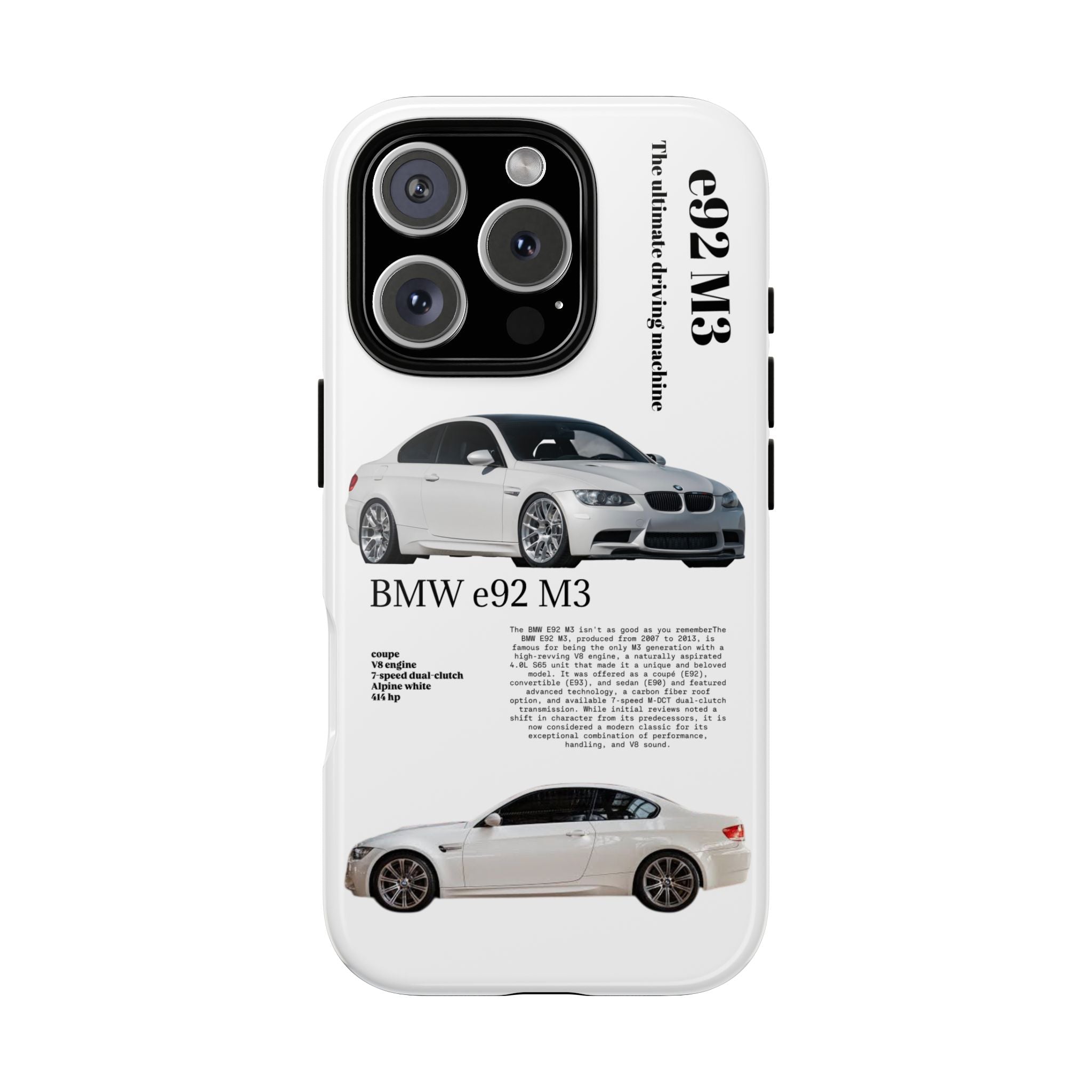 BMW e92 M3 phone case