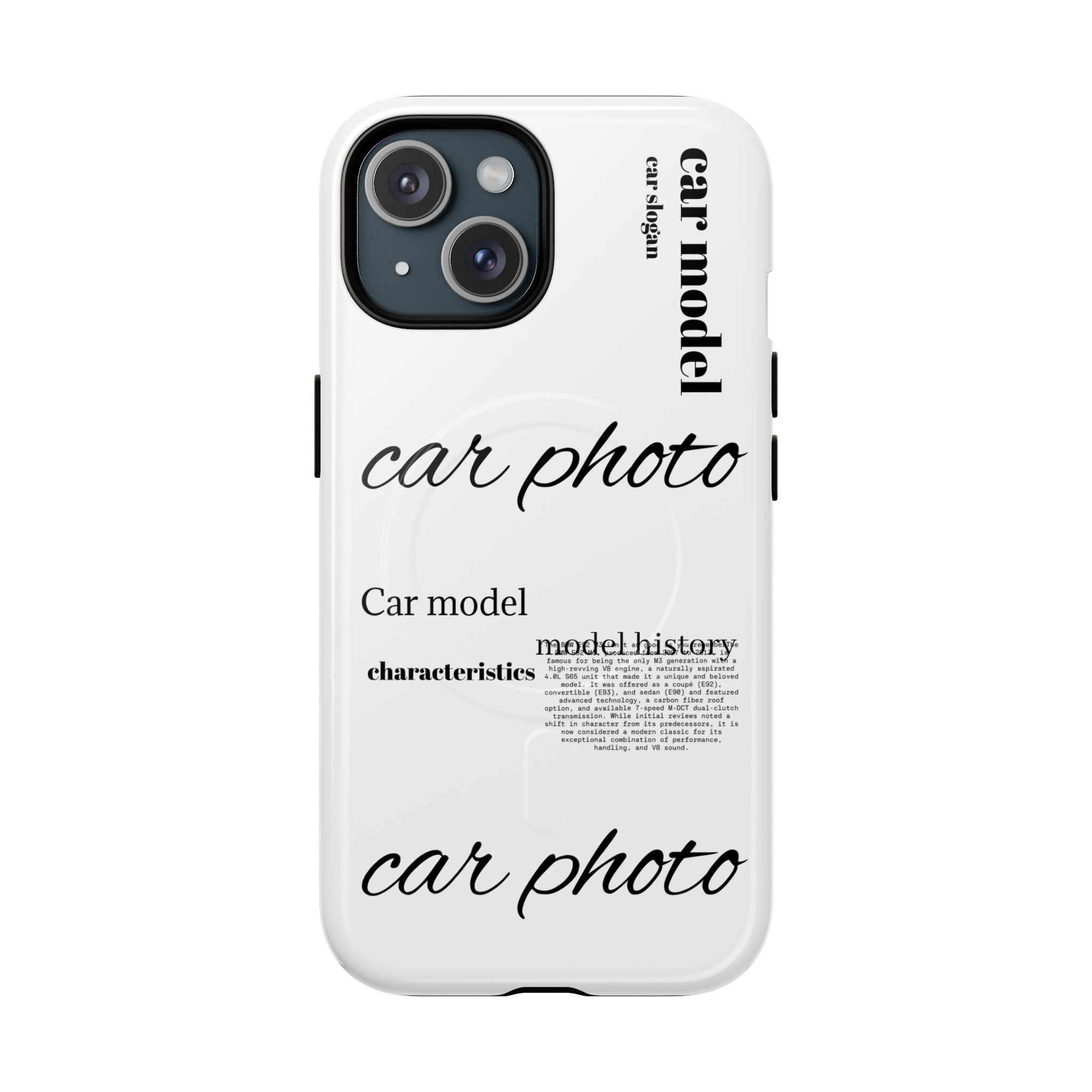 Custom car phone case