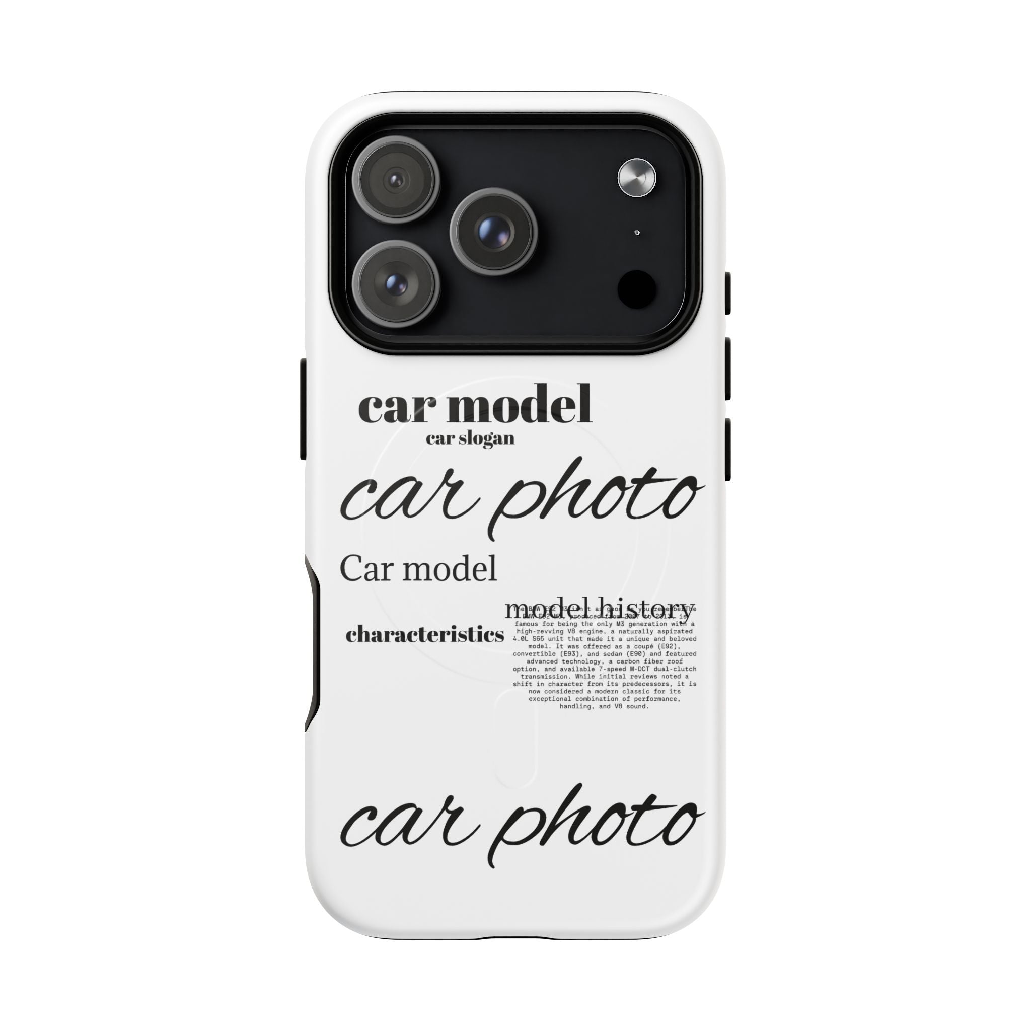 Custom car phone case