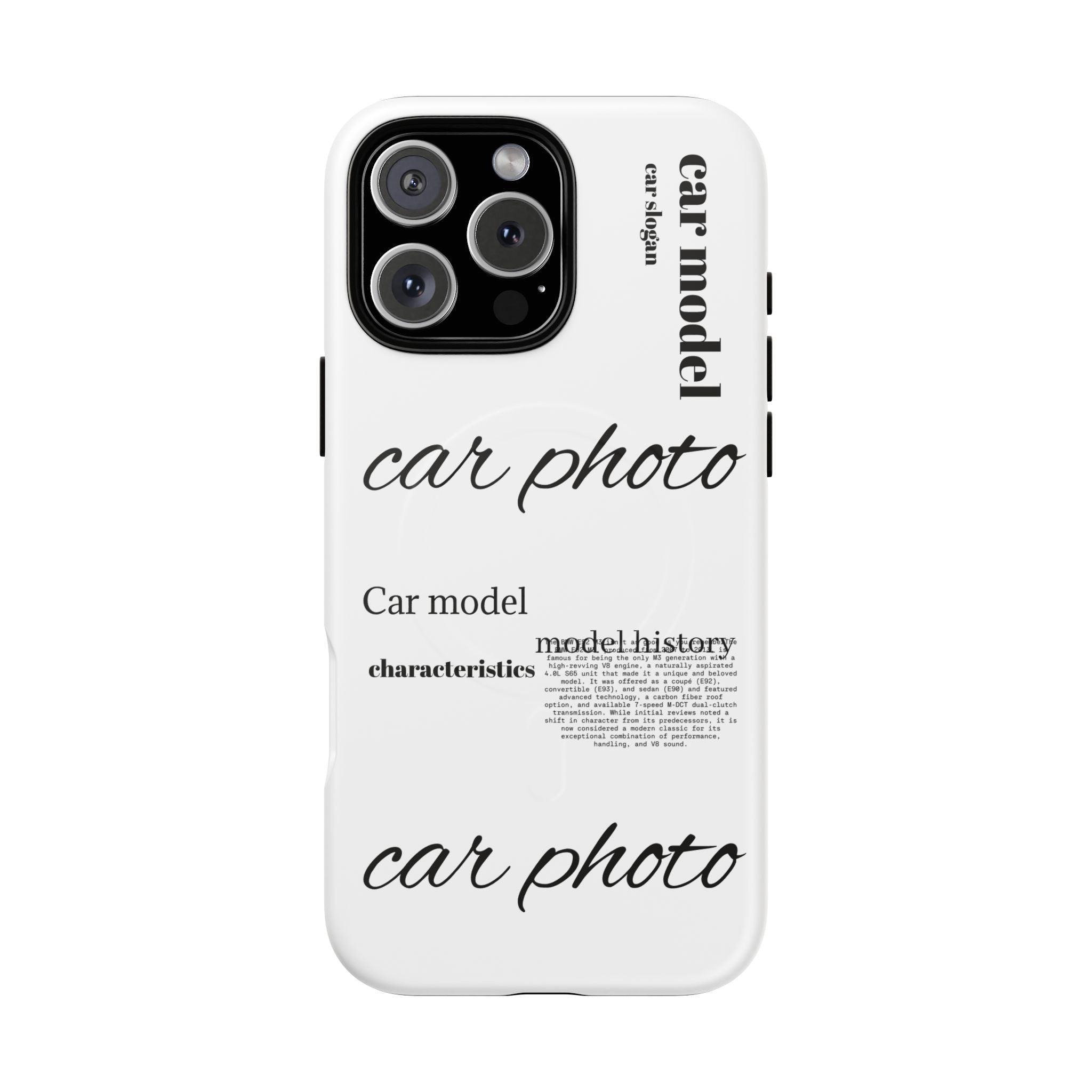 Custom car phone case