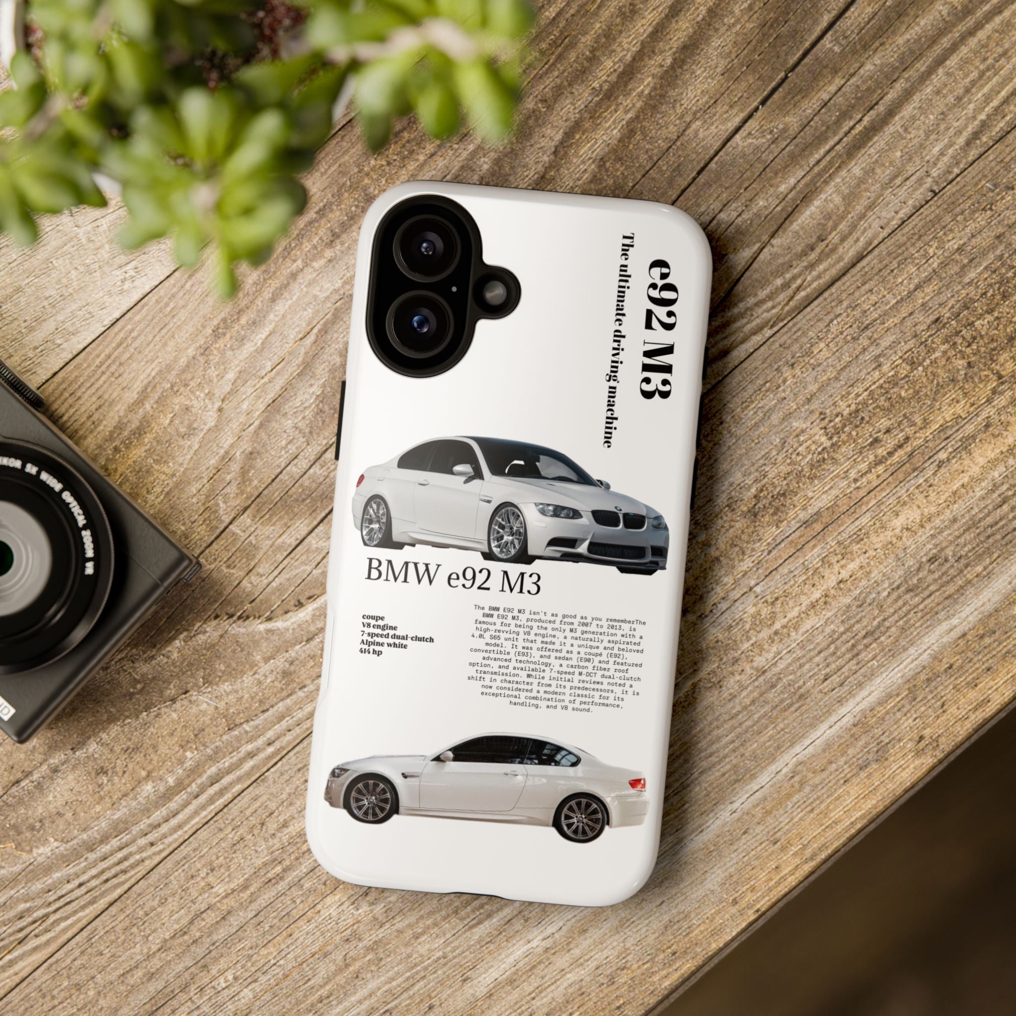 BMW e92 M3 phone case