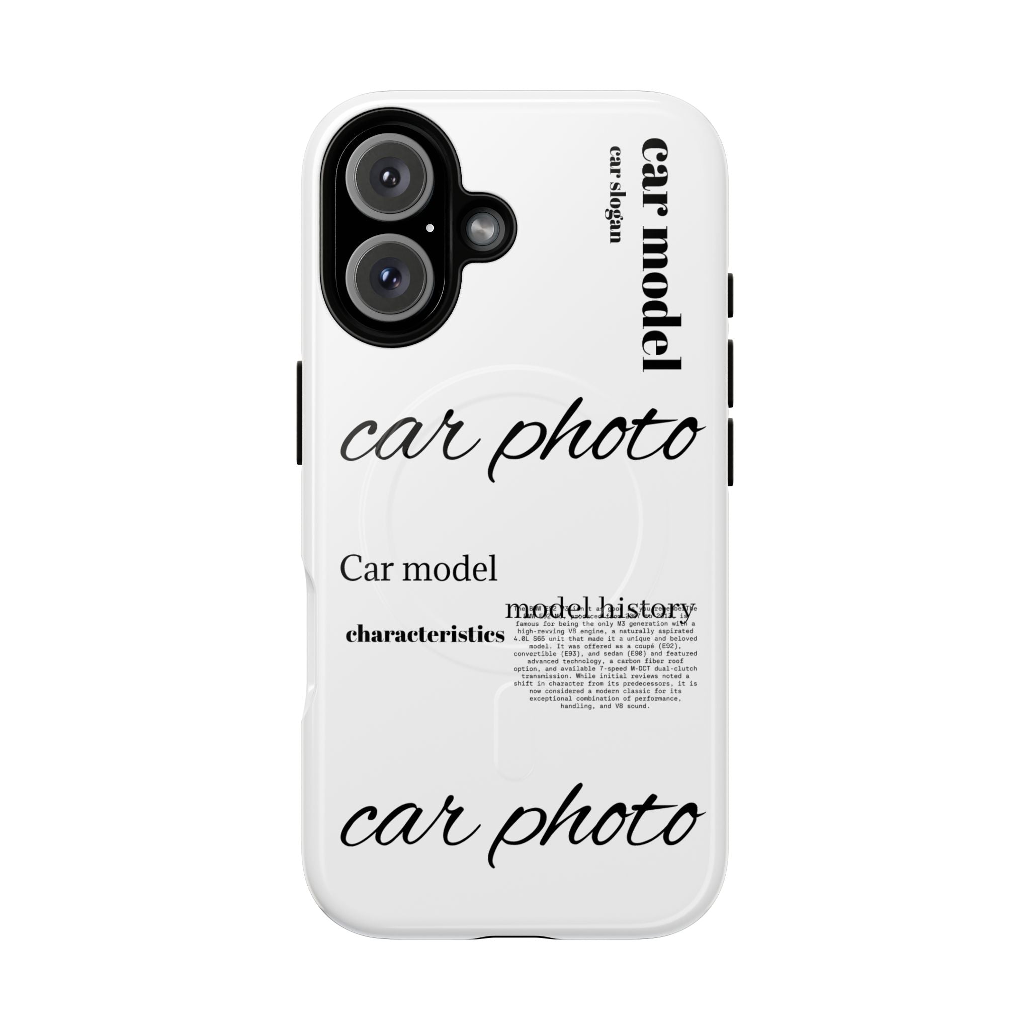 Custom car phone case