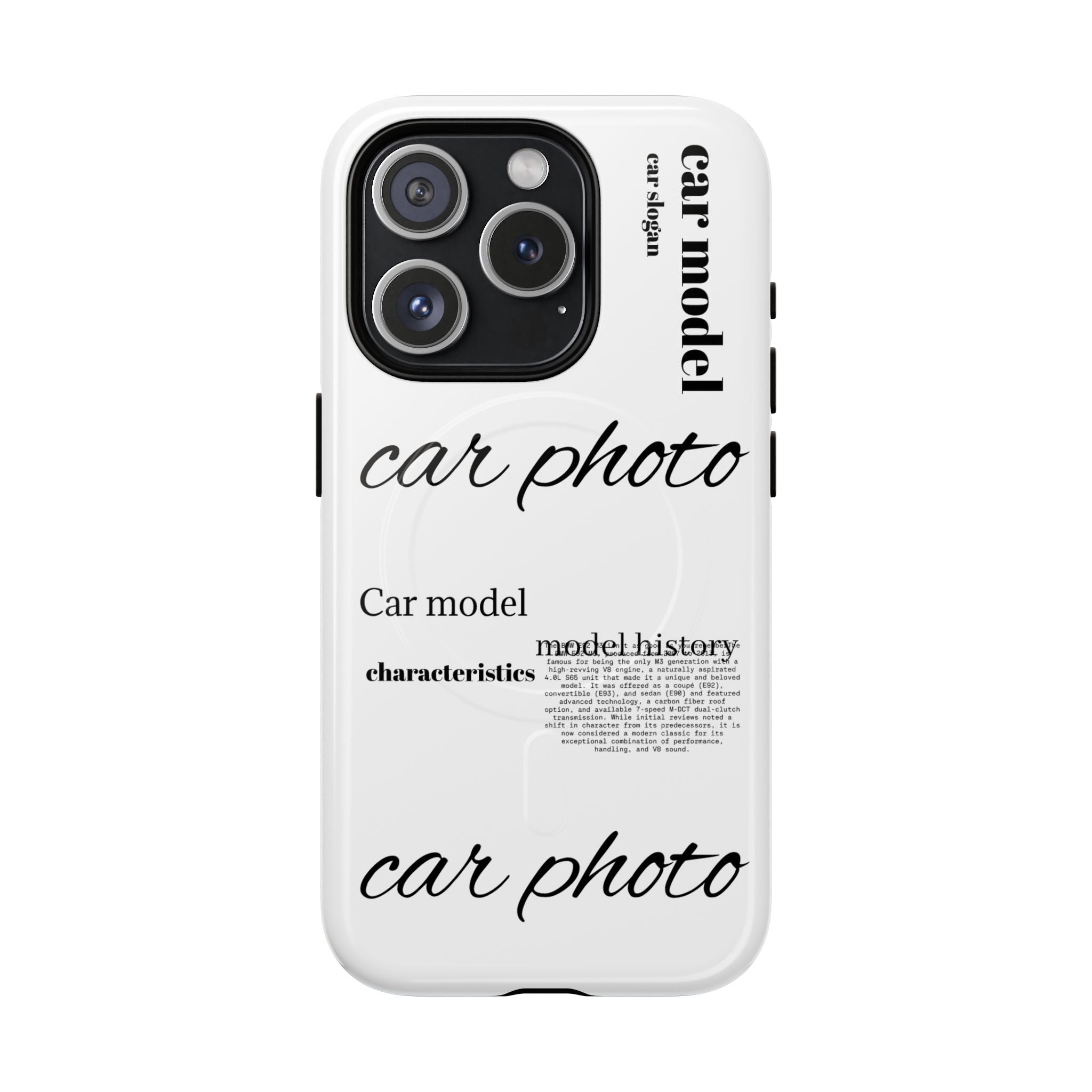 Custom car phone case