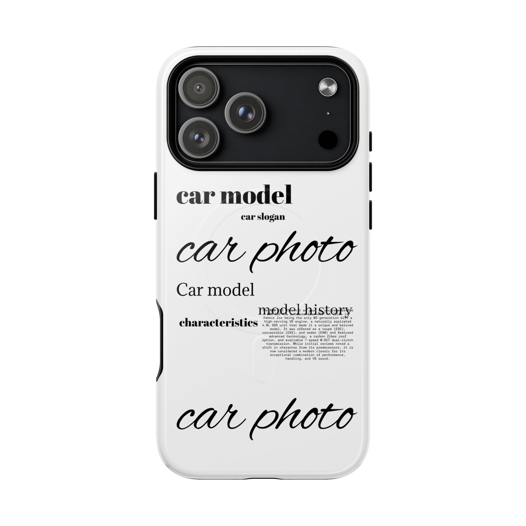 Custom car phone case