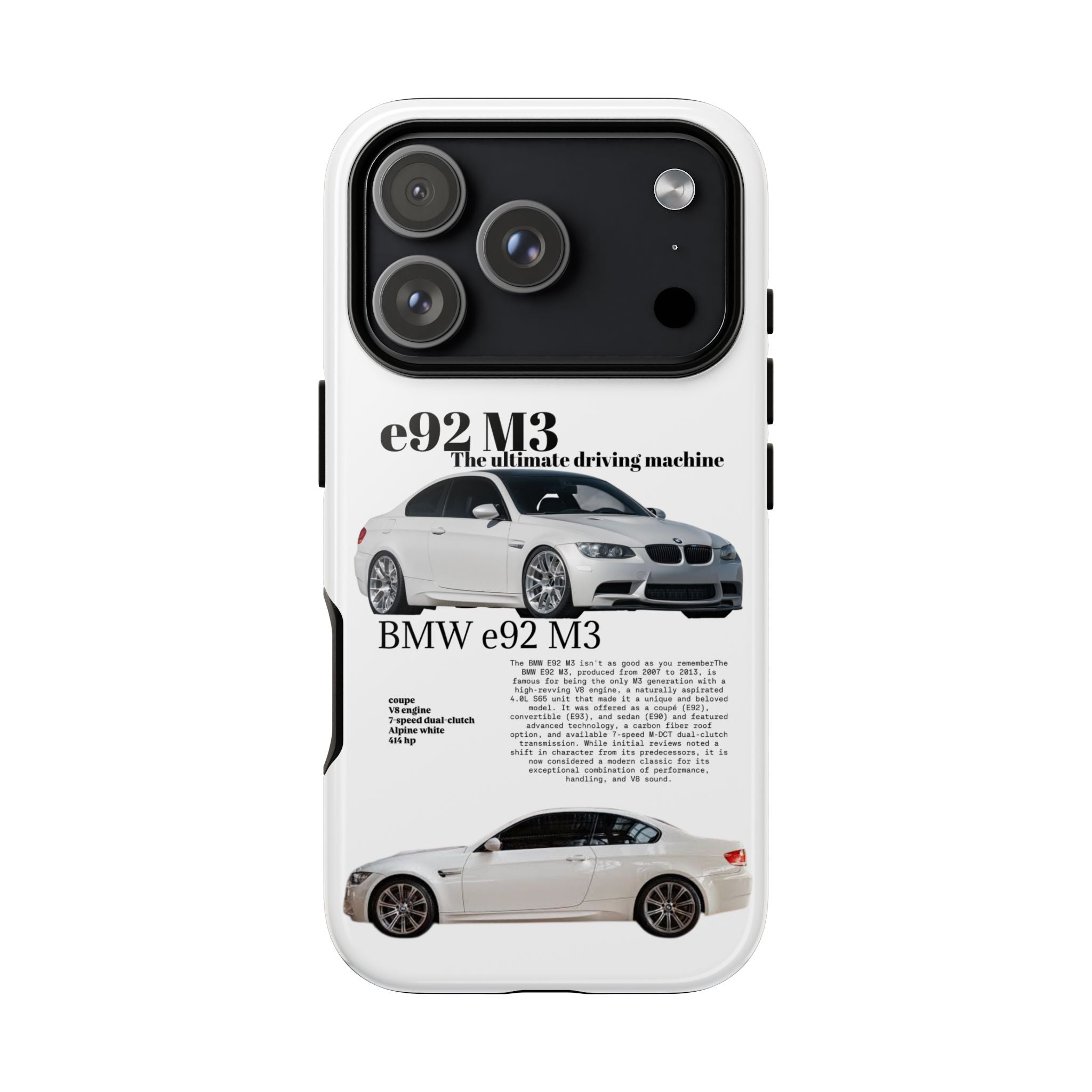 BMW e92 M3 phone case