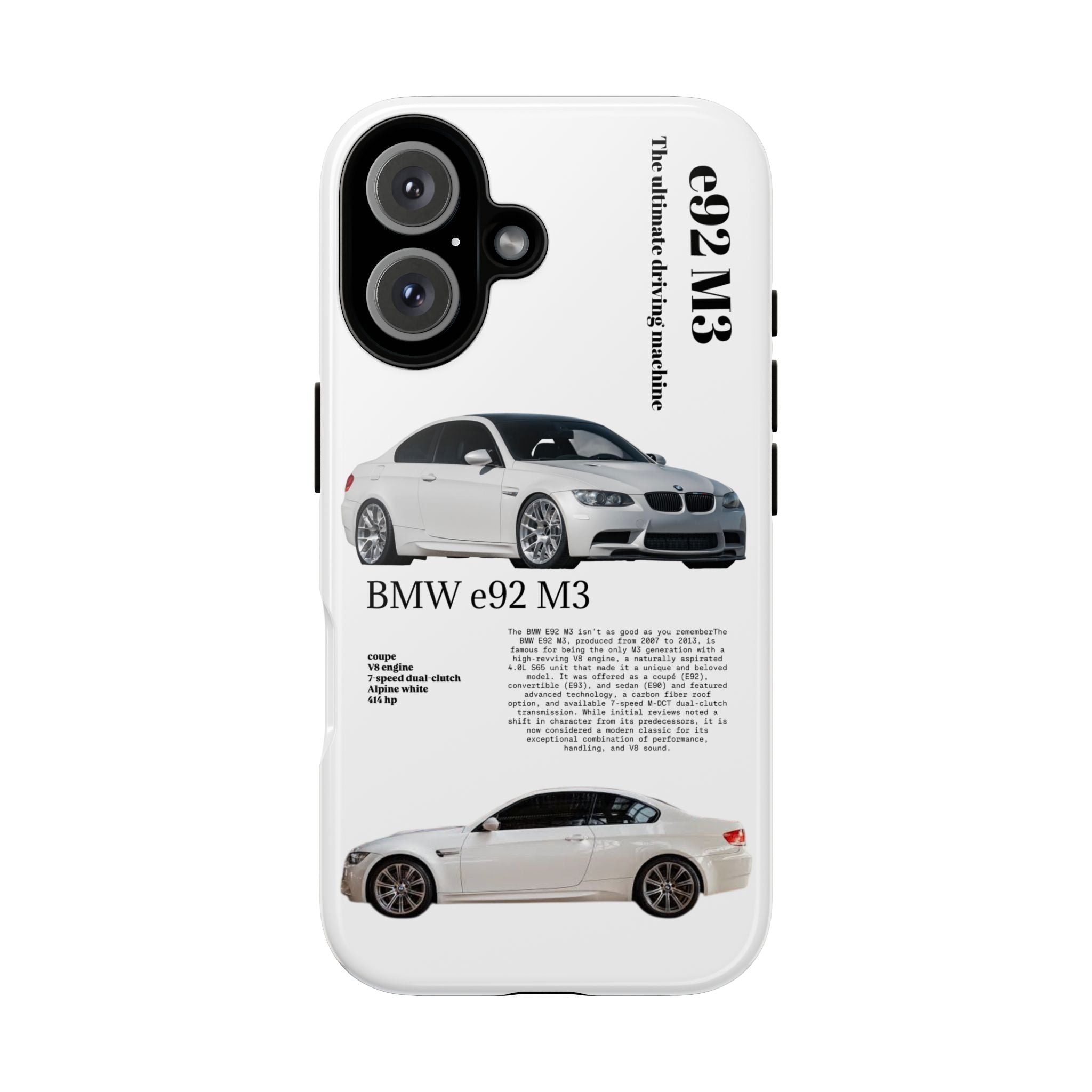 BMW e92 M3 phone case