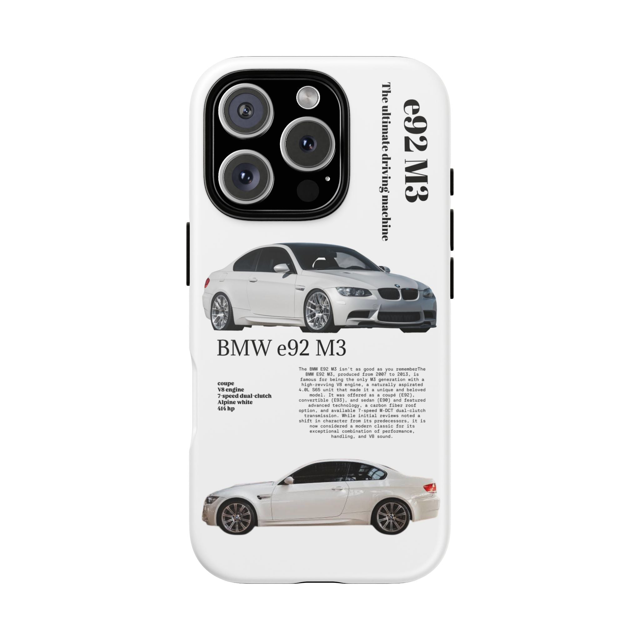 BMW e92 M3 phone case