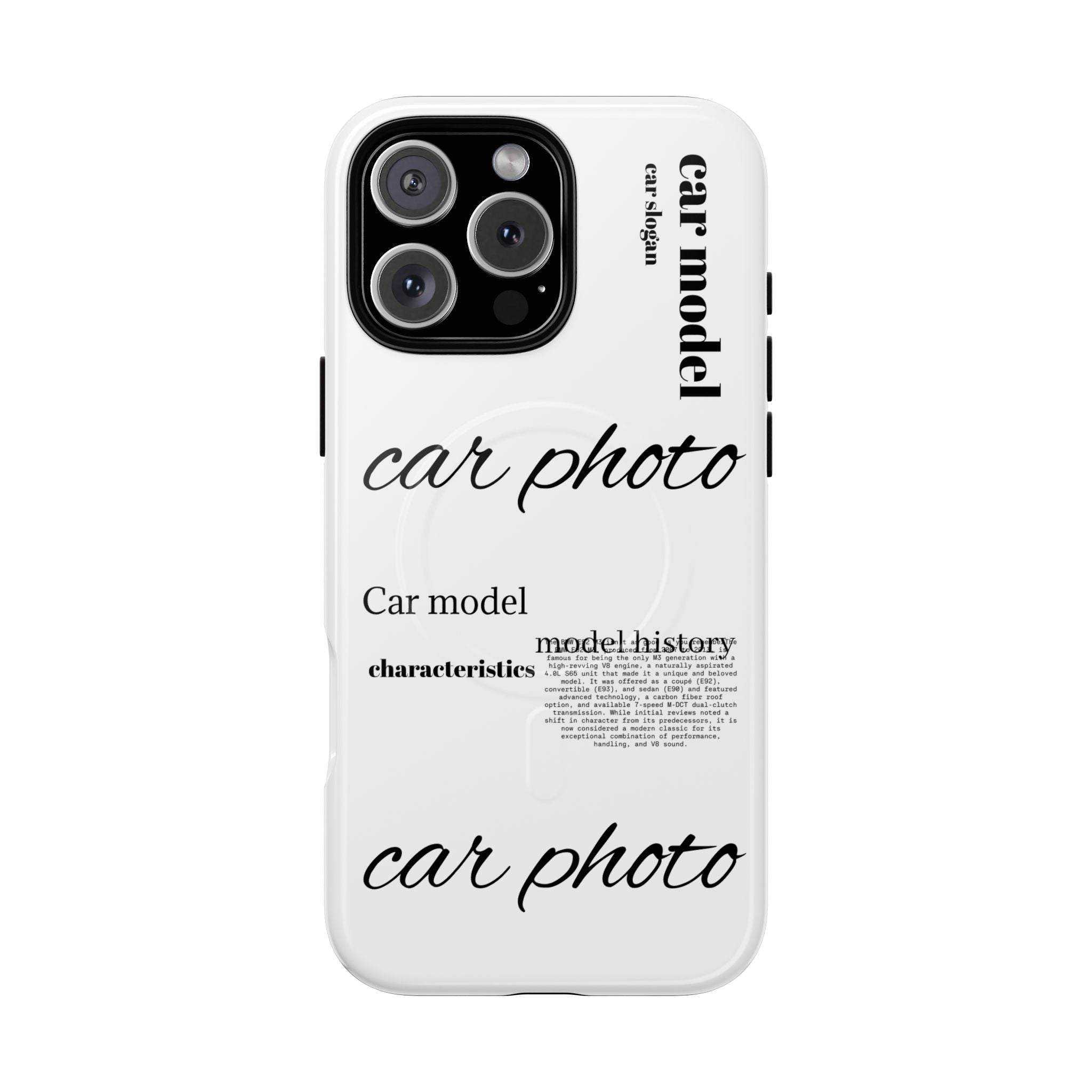 Custom car phone case