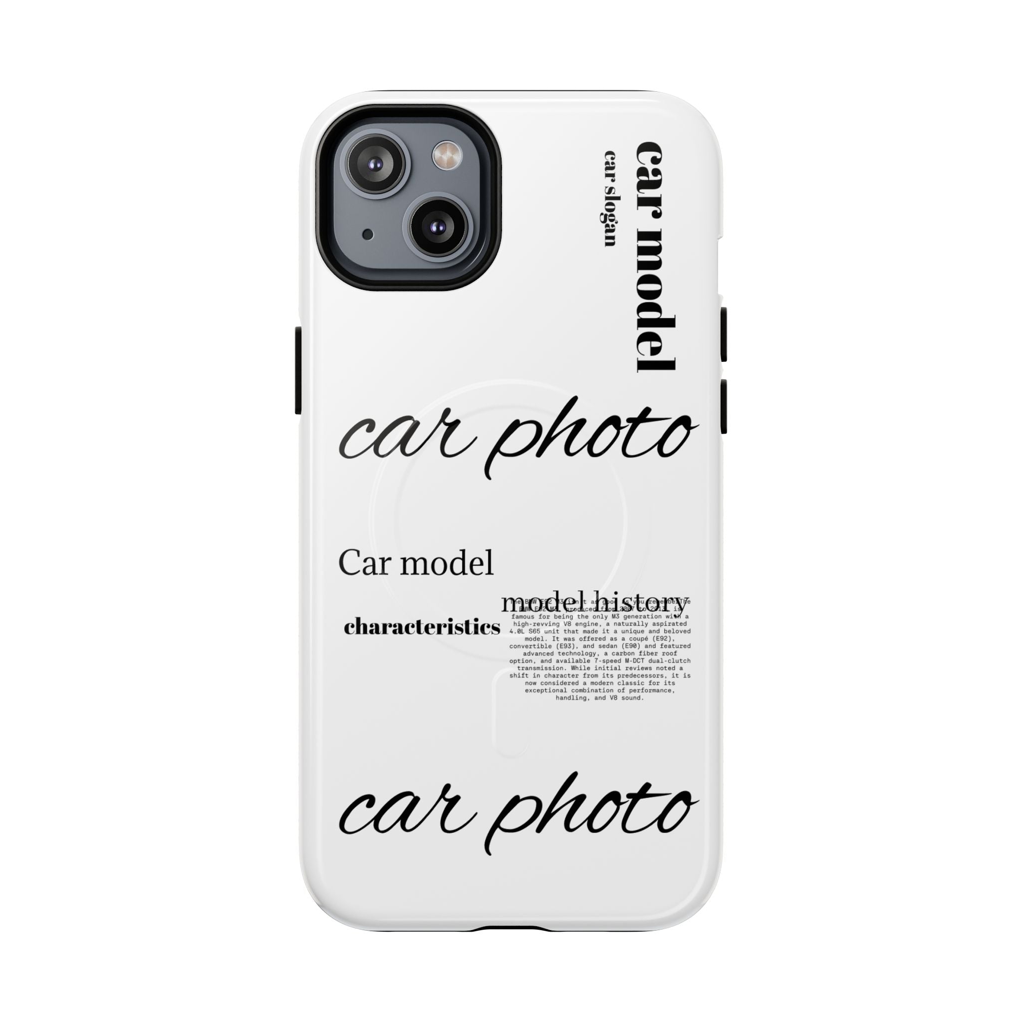 Custom car phone case