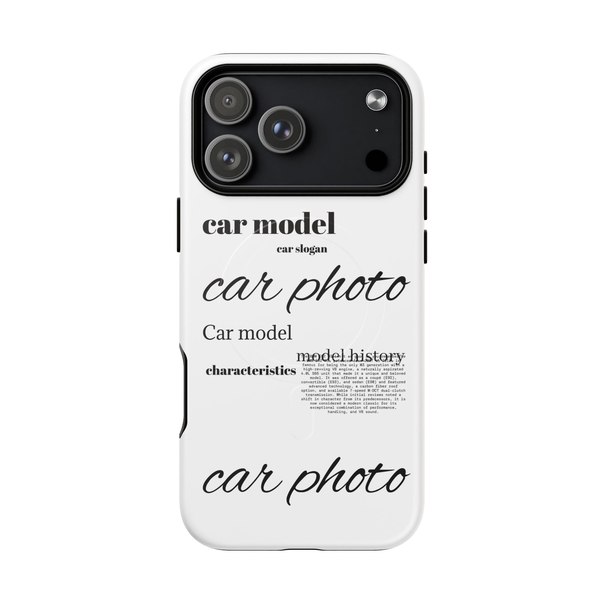 Custom car phone case