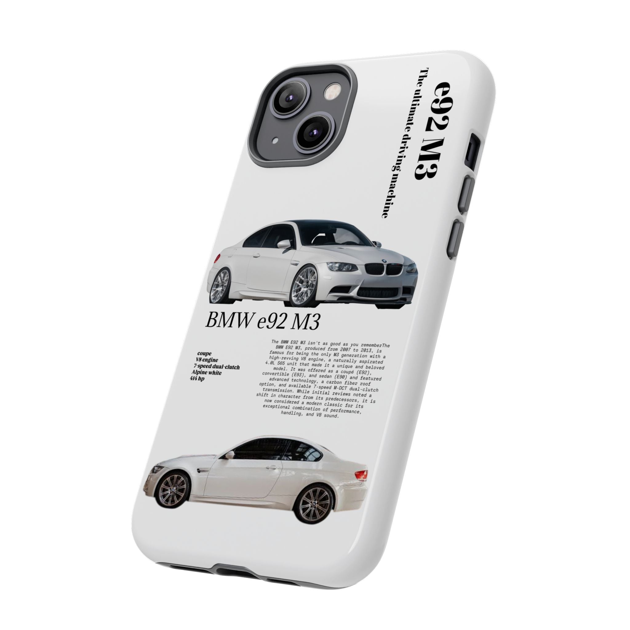 BMW e92 M3 phone case