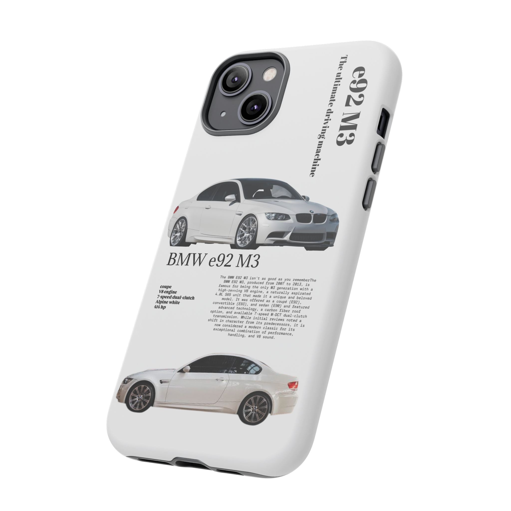 BMW e92 M3 phone case
