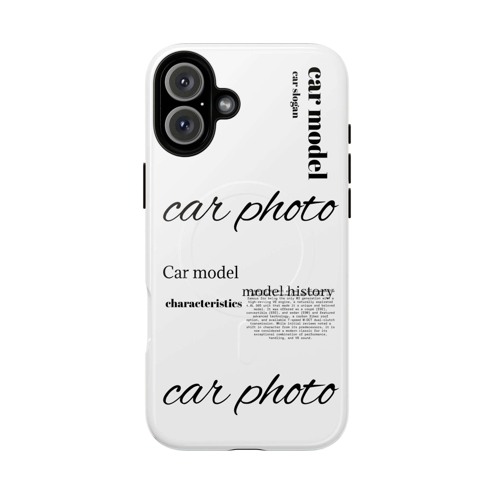 Custom car phone case