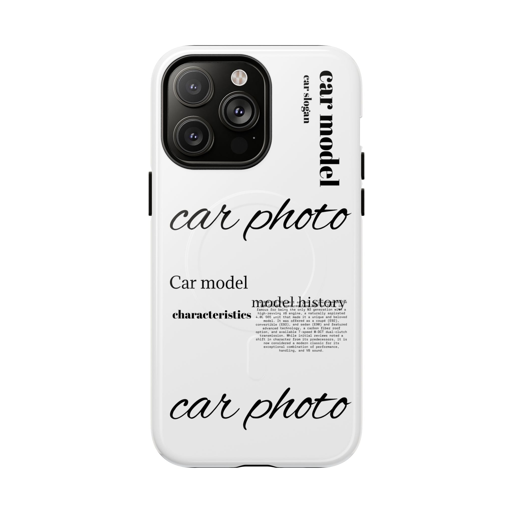 Custom car phone case