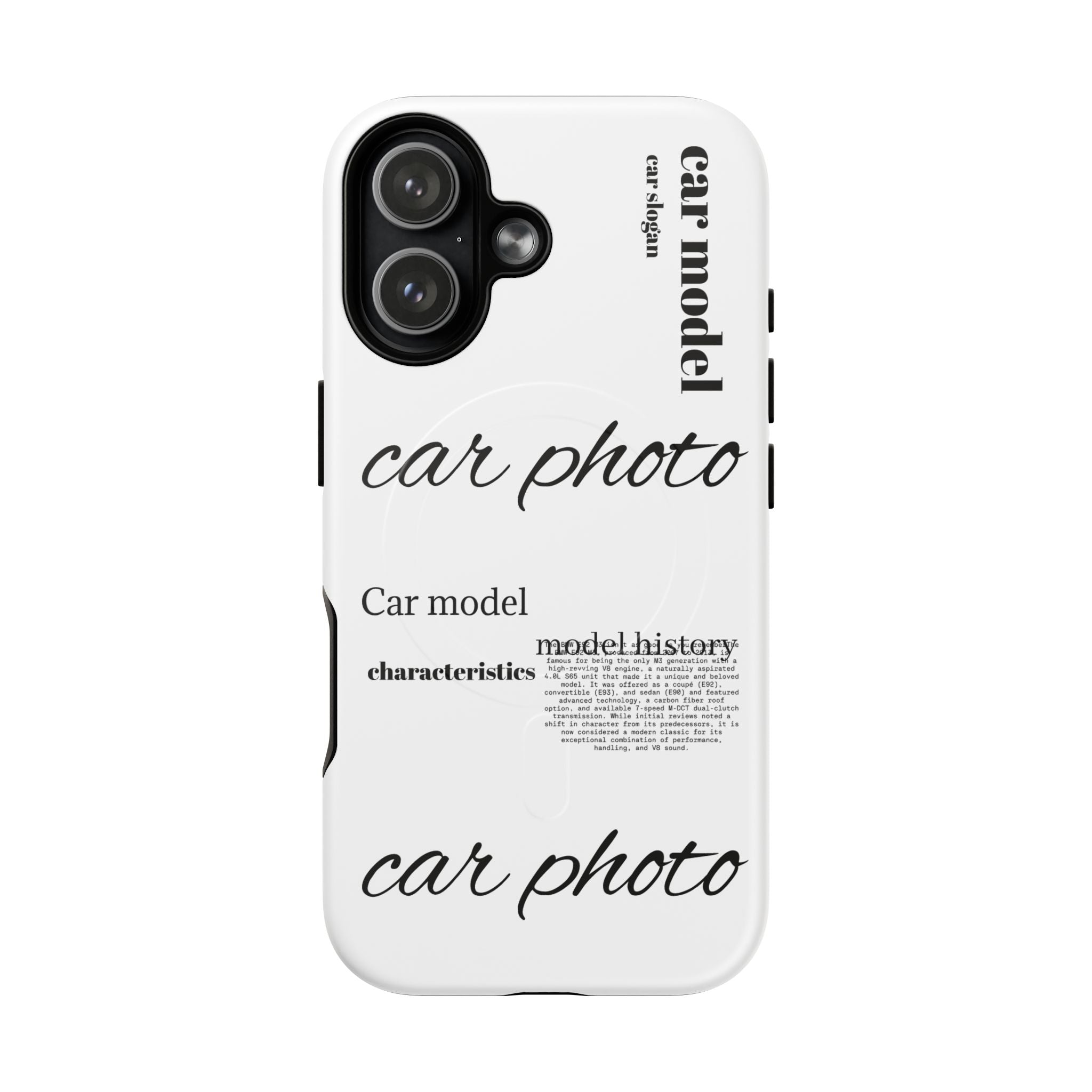 Custom car phone case