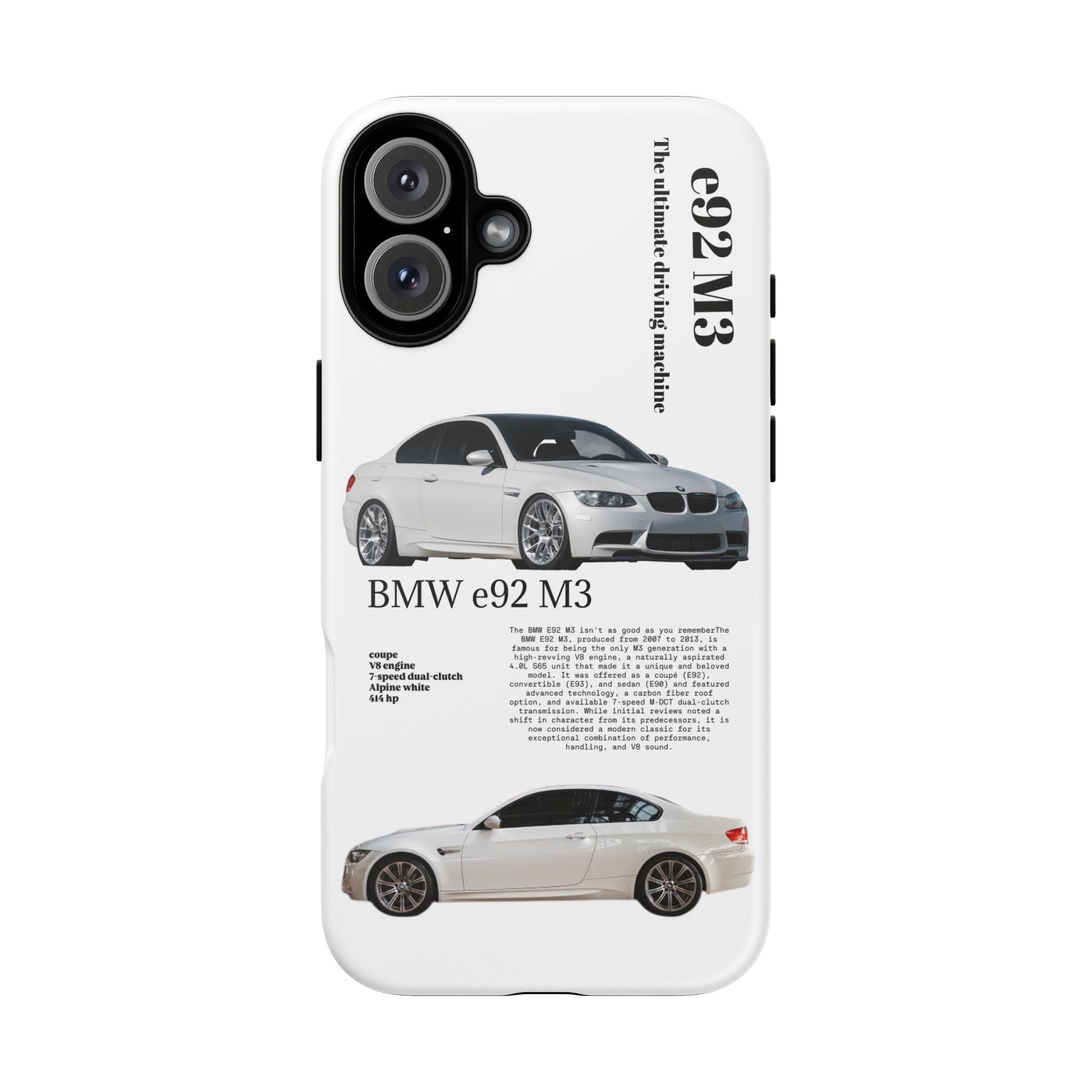 BMW e92 M3 phone case