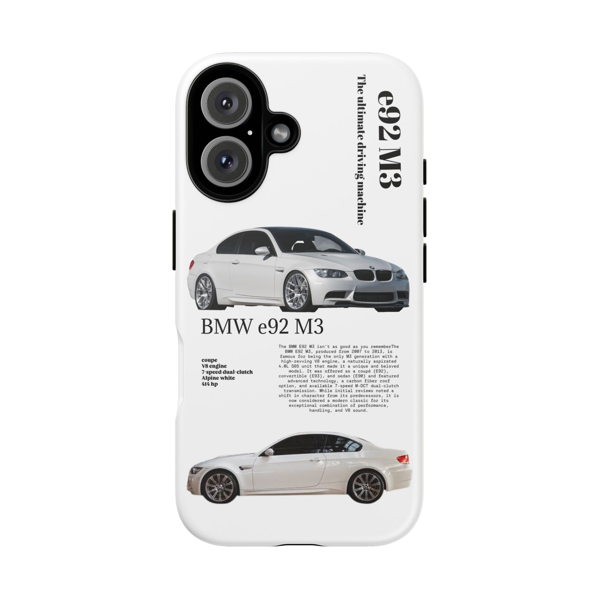 BMW e92 M3 phone case