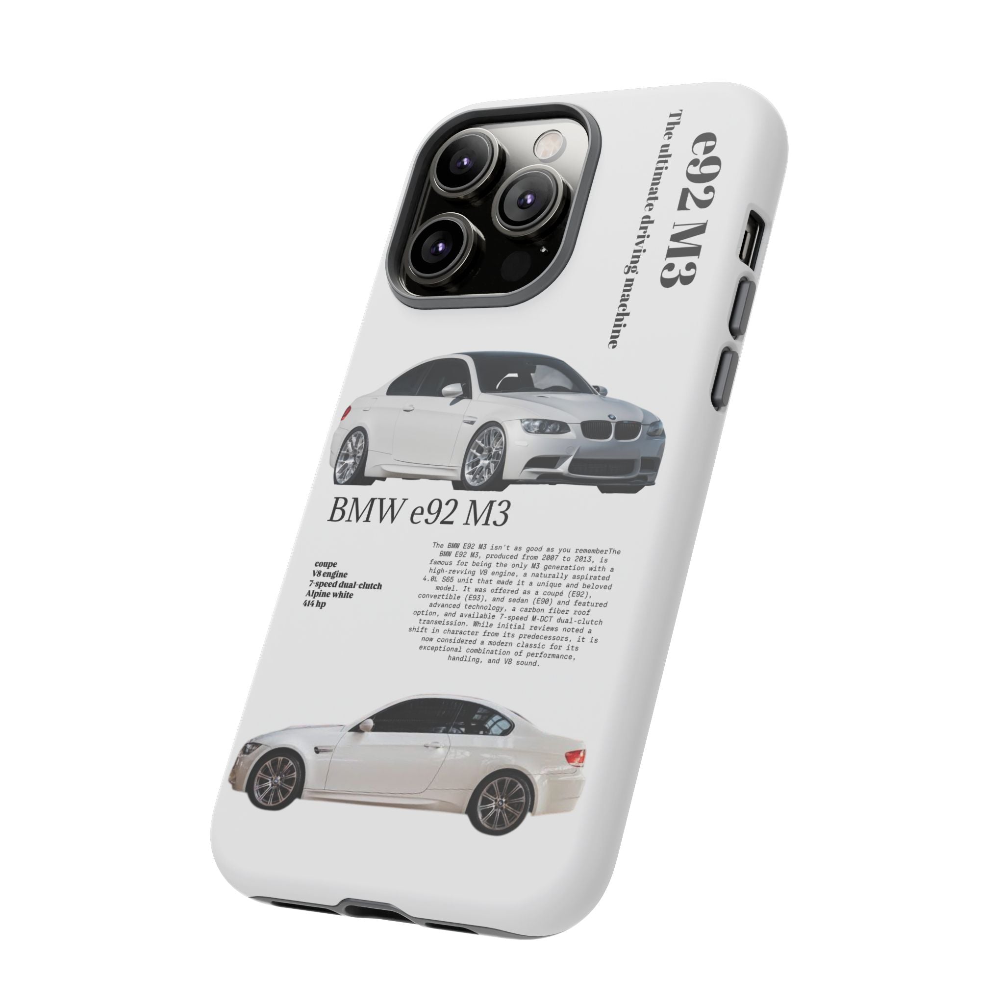 BMW e92 M3 phone case