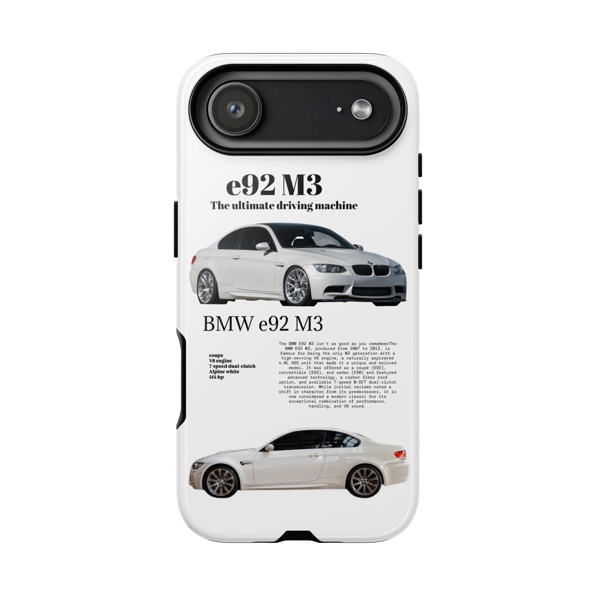 BMW e92 M3 phone case