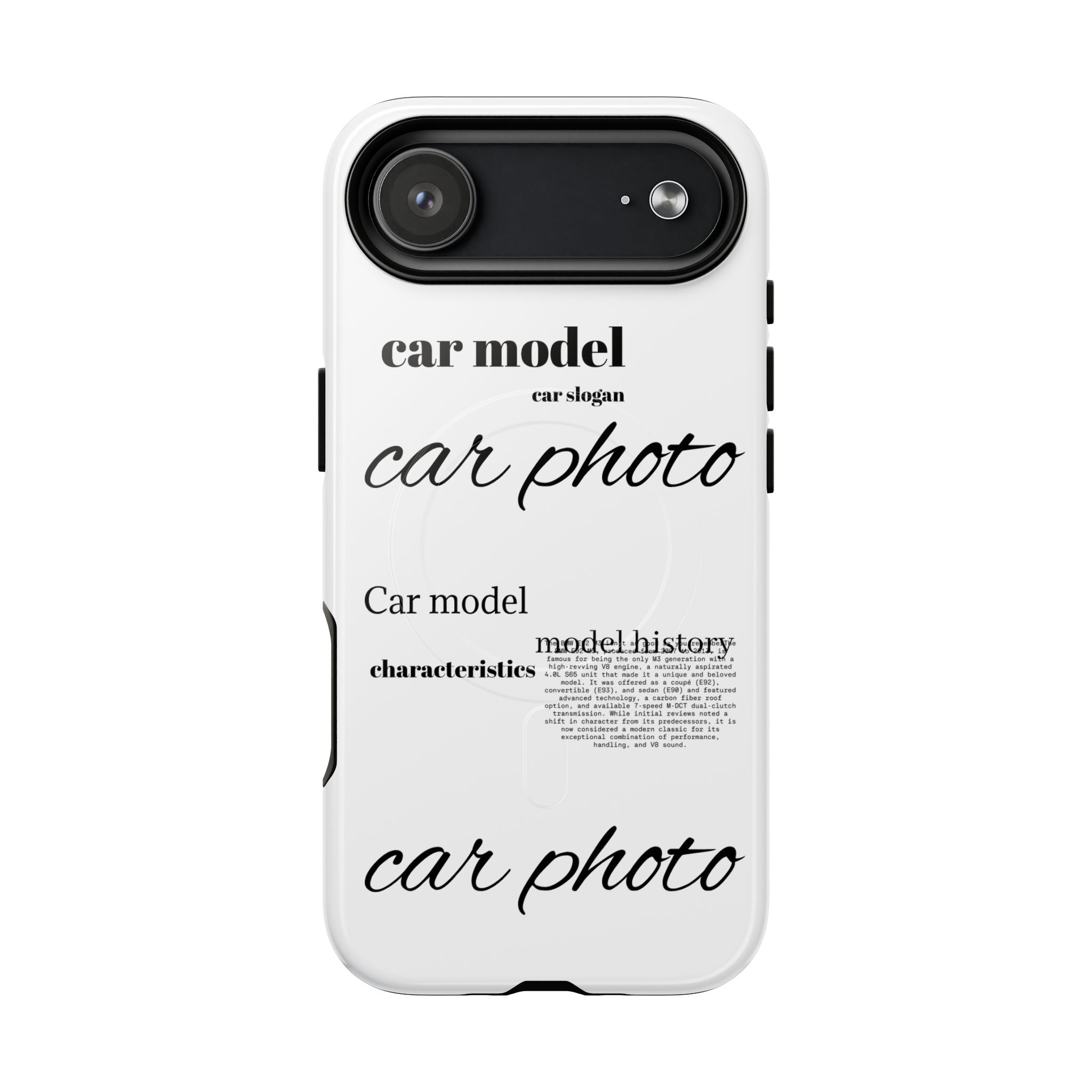 Custom car phone case