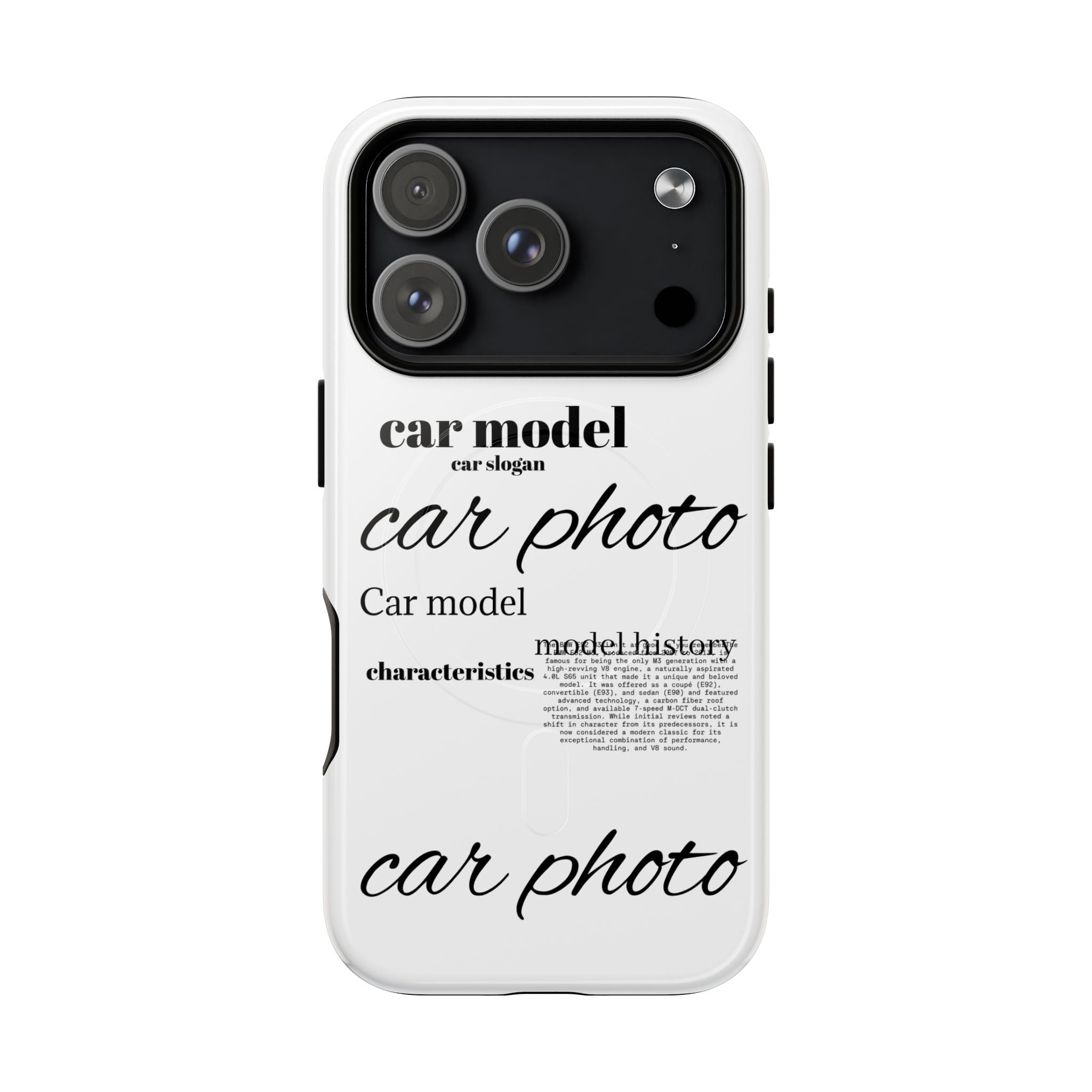Custom car phone case