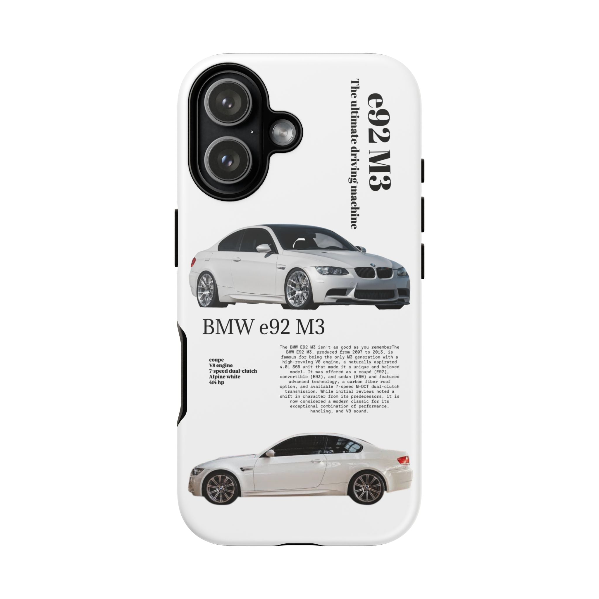 BMW e92 M3 phone case