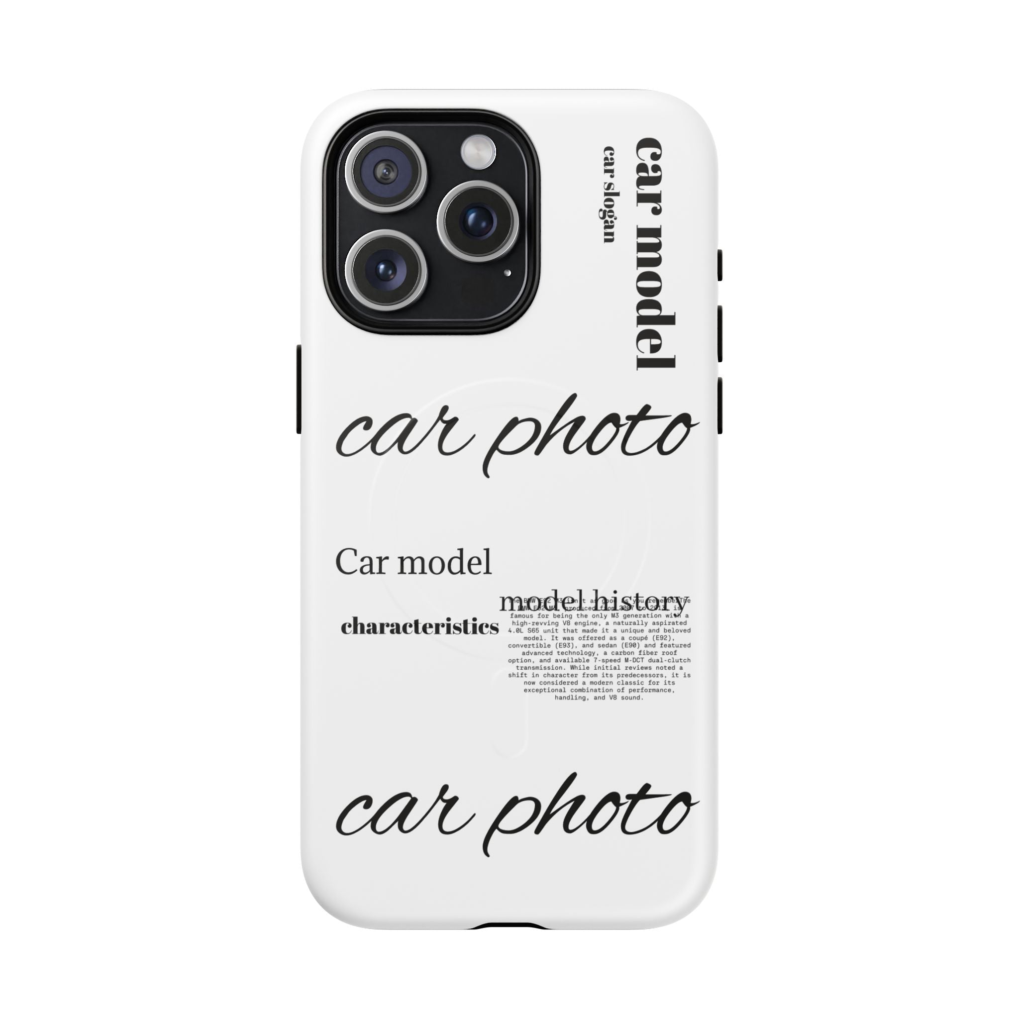 Custom car phone case